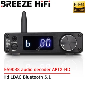 BREEZE HIFI BT30 HD LDAC Bluetooth 5.1 Приемник Fever ES9038 Аудио Декодер APTX-HD Для Домашнего кинотеатра