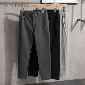 Мужские брюки-карго в корейском стиле, Хай-Стрит, Весна 2023, прямая труба, Повседневные широкие брюки для горожан