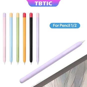 TBTIC для Apple Pencil 1 2 Чехол Мягкий Силиконовый Защитный Чехол для Apple Pencil 1-го поколения, 2-го поколения, Чехол для наконечника Пера, Карандаш
