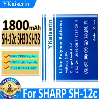 1800 мАч YKaiserin Аккумулятор SH-12c/SH30/SH28 для SHARP SH-12c SH30 SH28 Bateria + Трек-код