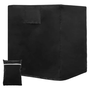 Чехол для кондиционера из ткани Оксфорд 210D, черный, пылезащитный, водонепроницаемый, защищенный от ультрафиолета, защитный чехол для кондиционера снаружи