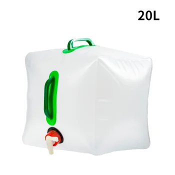 Портативный контейнер для воды Пластиковый для воды, Большие принадлежности, Походный чайник, Вместительная Складная сумка, Уличное ведро