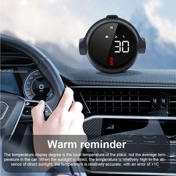 Автомобильный головной дисплей, GPS HUD, спидометр, индикатор высоты, Предупреждение о превышении скорости, Термометр, Цифровые часы, Аксессуары для всех автомобилей