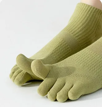 Летние женские носки с пятью пальцами; Тонкие дышащие сетчатые носки с раздельным носком; Высокоэластичные женские носки до щиколотки; Повседневные спортивные короткие носки