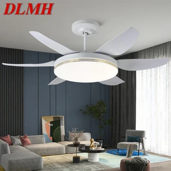 Вентилятор DLMH Nordic LED Потолочный вентилятор Современный минималистичный ресторан, гостиная, спальня Коммерческий электрический вентилятор