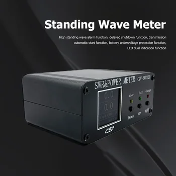 Измеритель стоячей волны мощностью 0,5-120 Вт, 5 В 1A Type-C, цифровой измеритель стоячей волны мощностью 1,8 МГц-50 МГц, светодиодный HD-дисплей с функцией сигнализации