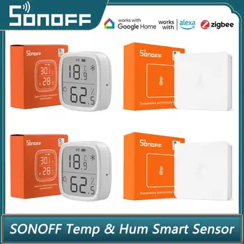 SONOFF SNZB-02 SNZB-02D умный датчик температуры и влажности Zigbee с большим ЖК-дисплеем для удаленного мониторинга приложения Ewelink через Alexa Google Home
