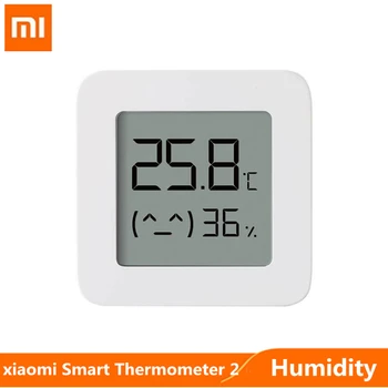 Оригинальный Xiaomi Mijia Smart Thermometer 2, совместимый с Bluetooth, датчик влажности, ЖК-цифровой гигрометр, измеритель влажности smarthome