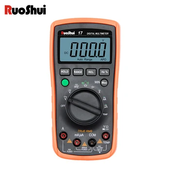 RuoShui 17 Цифровой Мультиметр Ture RMS 4000 Отсчетов AC DC Вольт Ток NCV Smart Multimetro Тестер Ом Емкость Измеритель Напряжения