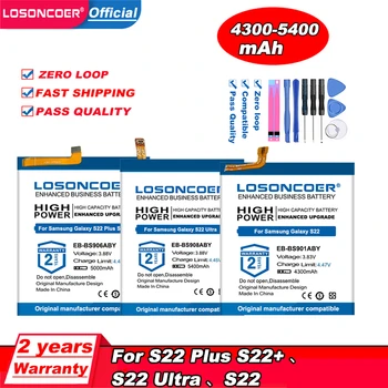 LOSONCOER 5400 мАч EB-BS906ABY EB-BS908ABY EB-BS901ABY Аккумулятор Для Samsung Galaxy S22 S22 Plus И S22 Ultra S901 S908B S906