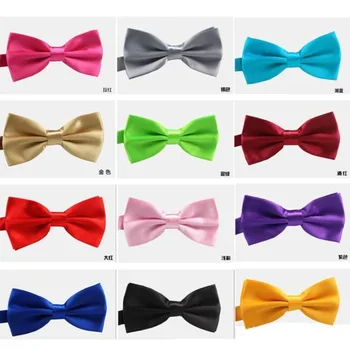 Мужские галстуки Новые для взрослых мужчин, детей, мальчиков, однотонные черно-белые галстуки-бабочки, женские Свадебные для мужчин, галстуки для взрослых, галстук-бабочка