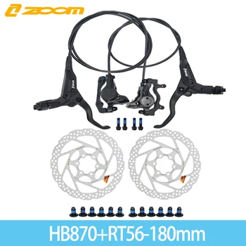 Комплект Гидравлических Тормозов Велосипеда ZOOM HB-870 С Поршнями 800 мм/1400 мм Дисковый Тормоз MTB Велосипеда Для Дискового Тормоза shimano RT56 A1 G3 HS1 SRAM