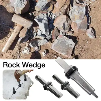 Клинья для раскалывания камня Сверхмощный разделитель камня Инструмент для раскалывания камня для бетона Разделитель камня для камня Мрамор Гранит
