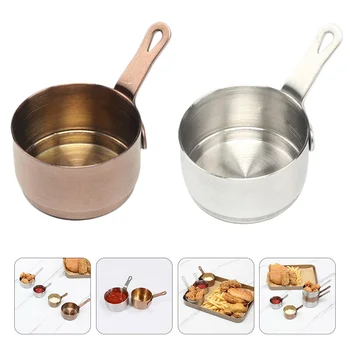 Кастрюля для соуса из нержавеющей стали, мини-кастрюля для супа, домашняя посуда для приготовления пищи, антипригарная