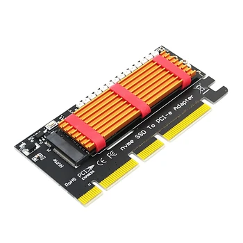NVME PCIE для M.2 Ngff SSD к Pci для EXPRESS X16 Pcie Riser Адаптер к для M.2 Дополнительная карта Радиатор Светодиодная Палатка Челнока