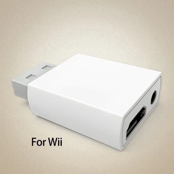 Конвертер для Wii в HDMI-совместимый адаптер Конвертер Поддерживает аудио 720P/1080P 3,5 мм для HDTV