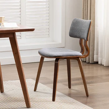 Скандинавские обеденные стулья из массива дерева Кухня Спальня Стул со спинкой Современный минималистичный итальянский Уличный Силла Удобная Мебель для дома