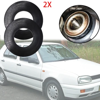 2x для автомобиля VW Cabrio 2002 Передний амортизатор Верхняя часть башни Резиновое буферное кольцо Втулка Шайба подшипника Протектор Прочный Снижает уровень шума