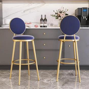 Металлические ножки Роскошного обеденного стула Европейского дизайнера, высокие стулья для кухни и гостиной, Офисная Уличная мебель для шезлонгов