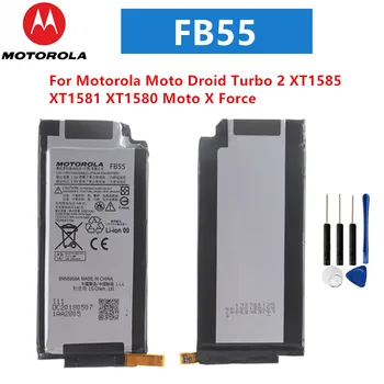 Оригинальный Аккумулятор FB55 FB55 Для Motorola Moto Droid Turbo 2 XT1585 XT1581 XT1580 Moto X Force Сменный Аккумулятор Телефона