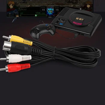 AV аудио видео кабель для SEGA Mega Drive 1 для Genesis 1 RCA шнур 1,8 м