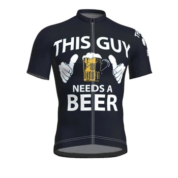 Этому парню нужна велосипедная майка с пивом, черная майка для шоссейных велосипедов с коротким рукавом, велосипедная одежда Mtb, летняя одежда