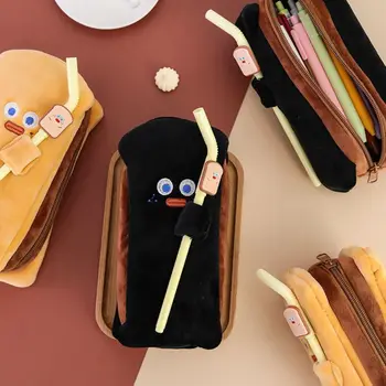 Сумки для хранения на рабочем столе для студентов большой емкости, мультяшный чехол для карандашей, канцелярская сумка, Домашняя сумка, пенал для хлеба