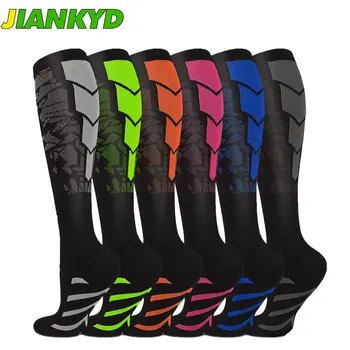 Компрессионные носки JIANKYD, 1 пара, для женщин и мужчин Circulation-лучшая поддержка для бега, занятий спортом, ухода за больными, путешествий