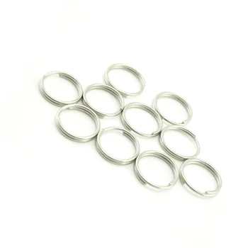 Петлевый обруч, Круглые разъемные кольца, Брелок для ключей, замена брелка для ключей, 10 шт., 10 шт., 20 мм, нержавеющая сталь 316, высокое качество,