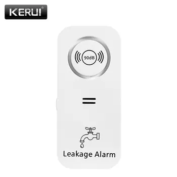 Беспроводной датчик воды KERUI, сигнализация на 90 дБ, детектор утечки воды, оповещение о протечках и капельная сигнализация для кухни, ванной, уборщиков