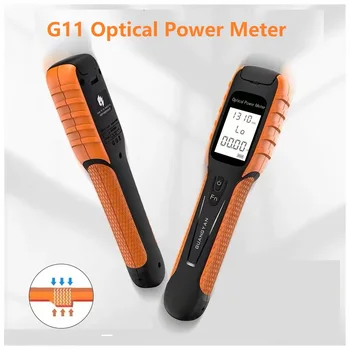 Высокоточный оптический измеритель мощности G11 с перезаряжаемой батареей, цветным ЖК-экраном FTTH, волоконно-оптическим измерителем мощности со вспышкой, OPM