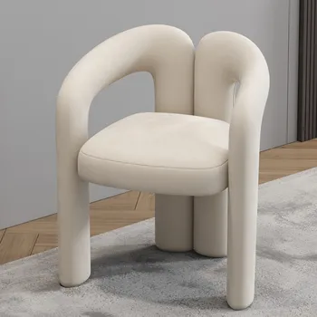 Стулья для столовой скандинавского дизайна, роскошное бархатное кресло, современная удобная расслабляющая передвижная мебель для дома, декоративная