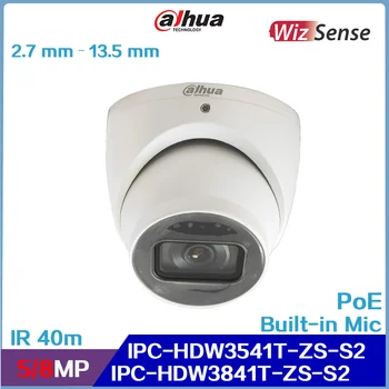 Сетевая камера WizSense Dahua IPC-HDW3541T-ZS-S2 и IPC-HDW3841T-ZS-S2, 5-мегапиксельная/8-мегапиксельная ИК-камера с переменным фокусным расстоянием 40 м, поддерживает встроенный микрофон.