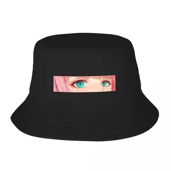 Новая непристойная шляпа-ведро Zero Two Eyes, рождественские шляпы, модная милая женская кепка для мальчиков