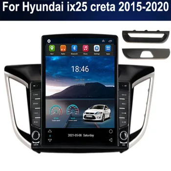 Для Tesla Style 2Din Android 12 Автомагнитола Для Hyundai ix25 creta 2015-2035 Мультимедийный Видеоплеер GPS Стерео Carplay DSP Камера