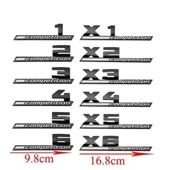 Автомобиль 3D M Соревновательная Наклейка ABS Эмблема Значок Для Укладки Логотипа Наклейка Для X1 X2 X3 X4 X5 X6 M1 M2 M3 M4 M5 M6 E39 E46 E90 E60 F10 F30