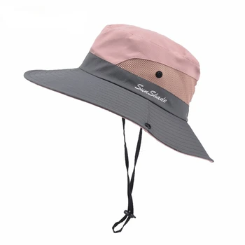 Взрослый открытый Рыбалка шляпа с УФ-защитой с широкими полями, шляпа от Солнца кемпинг охотничьи шляпы женщины мужчины Панамы бейсболки козырьки шляпа Gorras