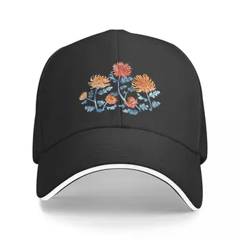 Новая хризантема с акварелью и рисунком ручкой - Васильковая бейсболка, военная тактическая кепка, шляпы для женщин, мужские кепки