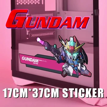 17 см X 37 см Новая горячая канцелярская наклейка Gundam, подходящая для компьютерных хостов, ноутбуков, аниме, манги, скейтбордов, наклеек для гитары, украшения