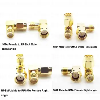 Радиочастотный Адаптер SMA Разъемы Male Female к RPSMA RP SMA Male Female SMA Прямоугольный Штекер Позолоченный Прямой Коаксиальный B4