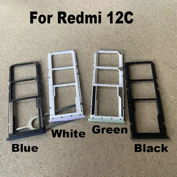 Оригинальный Новый для Xiaomi Redmi 12C Лоток для sim-карты Слот Держатель Гнездо адаптера Замена запасных частей