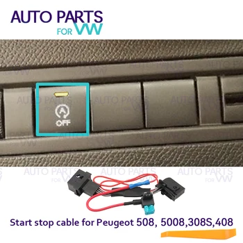 Для Citroen Peugeot 508 5008 308S 408 Система автоматического останова запуска двигателя с выключенным устройством Датчик управления Подключите кабель для отмены остановки