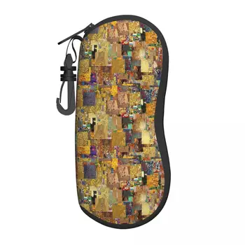 Футляр для очков Gustav Klimt Freyas Art, Удобная защитная коробка для очков на молнии, коробка для очков с принтом