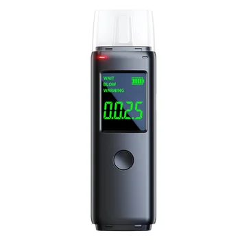Портативный алкотестер для дыхания, перезаряжаемый тестер на алкоголь в выдыхаемом воздухе, алкотестер для личного и профессионального использования