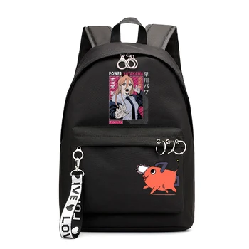 Манга Бензопила Мужской рюкзак Школьные сумки для девочек Япония аниме школьный рюкзак Harajuku бензопила мужская сумка для книг для женщин Mochila