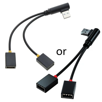 Портативный USB-разветвитель 2-в-1 Адаптер питания, преобразователь шнура от мужчины к женщине, прямая поставка