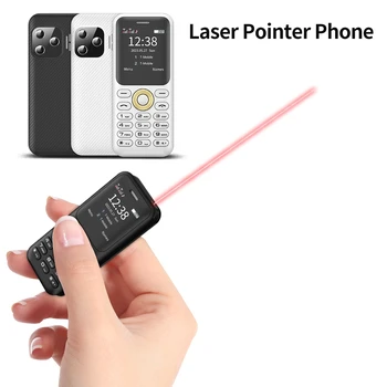 Лазерная указка SERVO L8, маленький мобильный телефон, Bluetooth-набор, авторегистратор вызовов, Быстрый набор, Magic Voice, 2 SIM-карты, разблокированный мини-телефон
