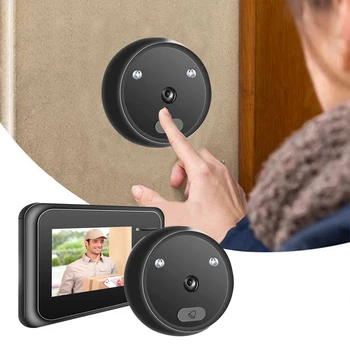 2,4-дюймовый цифровой дверной звонок R11 с ИК-камерой ночного видения, электронным дверным глазком
