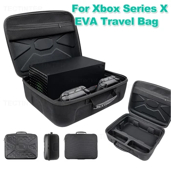 Для игровой консоли Xbox серии X, жесткий чехол для переноски, сумка для хранения, беспроводной контроллер, защитная переносная дорожная сумка EVA Shell