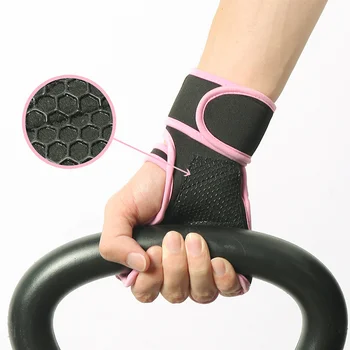 Спортивные перчатки для фитнеса, защита запястий, силиконовые противоскользящие перчатки для поднятия тяжестей, тренажеры, гантели, перчатки со штангой